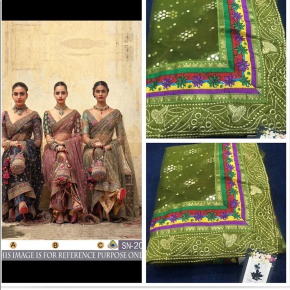 Ladies Designer Net saree - Picture 4 of 4